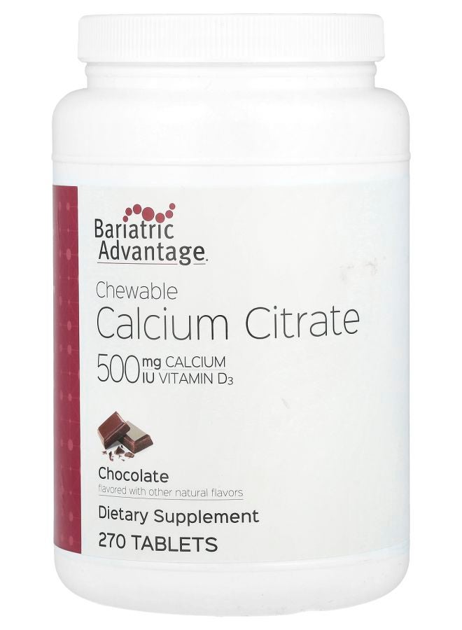 Bariatric Advantage Chewable Calcium Citrate Chocolate 270 Tablets - Image 1