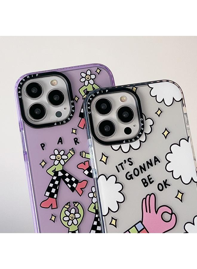 S-TOP Case For iPhone 16 Simple Illustration Pattern Full Coverage Phone Case - Image 4
