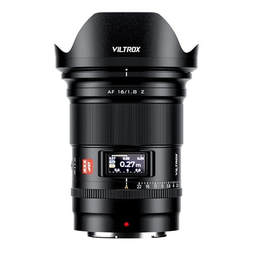 VILTROX 16mm f18 Z Lens for Nikon ZMount Full Frame Prime Wide Angle Autofocus DF Lens with LCD Screen AFMF Switch Compatible with Nikon Z Mount Z5 Z50 Z6 Z6II Z7 Z7II ZFC Z30 Z9 Z8 ZF - Image 1