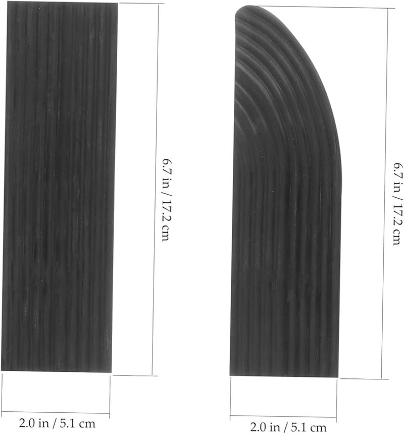 Household Entry Ramp Set Non Slip Slope Pad For Wheelchairs Toy Cars Black Transition Mat - Image 3