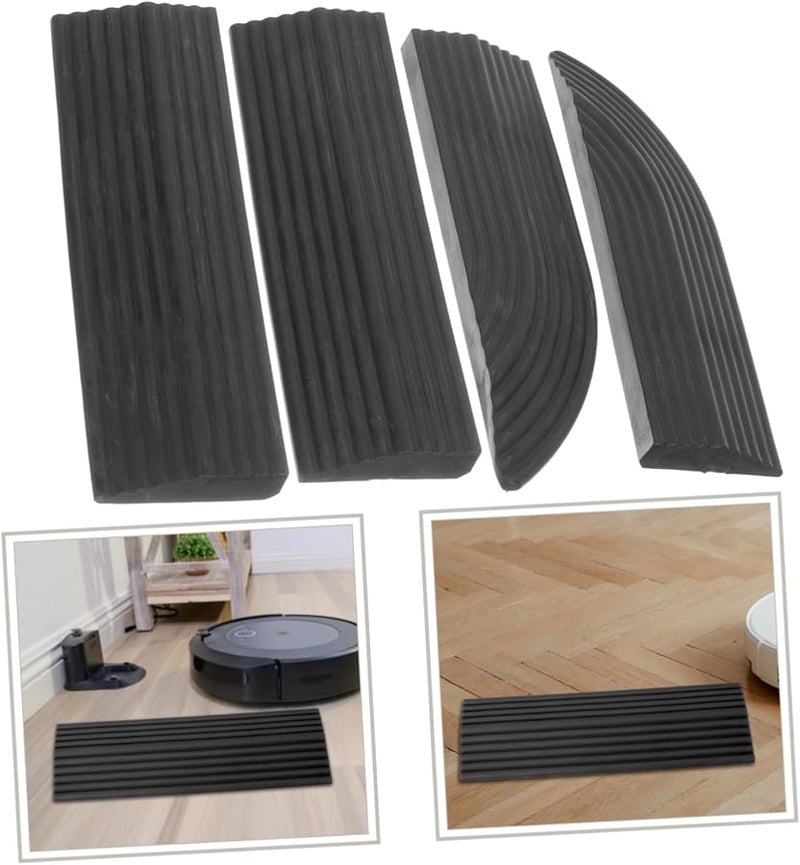 Household Entry Ramp Set Non Slip Slope Pad For Wheelchairs Toy Cars Black Transition Mat - Image 5