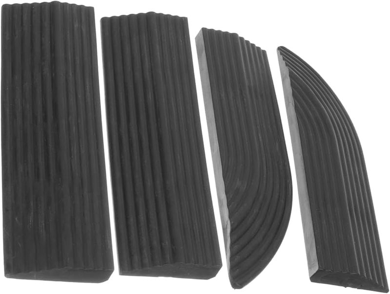 Household Entry Ramp Set Non Slip Slope Pad For Wheelchairs Toy Cars Black Transition Mat - Image 1