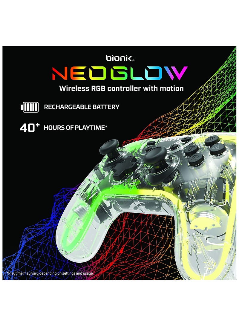 BIONIK dreamGEAR NeoGlow: Wireless RGB Gaming Controller for Nintendo Switch - Image 2