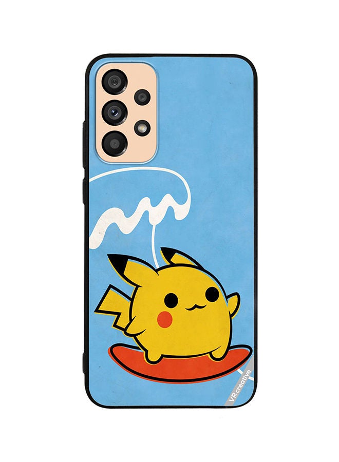 VR CREATIVE Protective Case Cover For Samsung Galaxy A72 Pikachu Surfing 1  Design Multicolour - Image 1