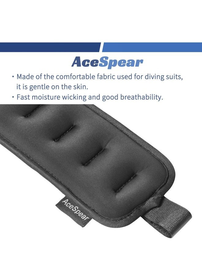 AceSpear Ankle Weights for Men Women Wrist Weights 2 * 1lb 2lbs 3lbs 4lbs 5lbs 6lbs Leg weights Sandbags Kids Arm Hand Weights for Fitness Walking Running Gym (3 lbs x 2) - Image 4