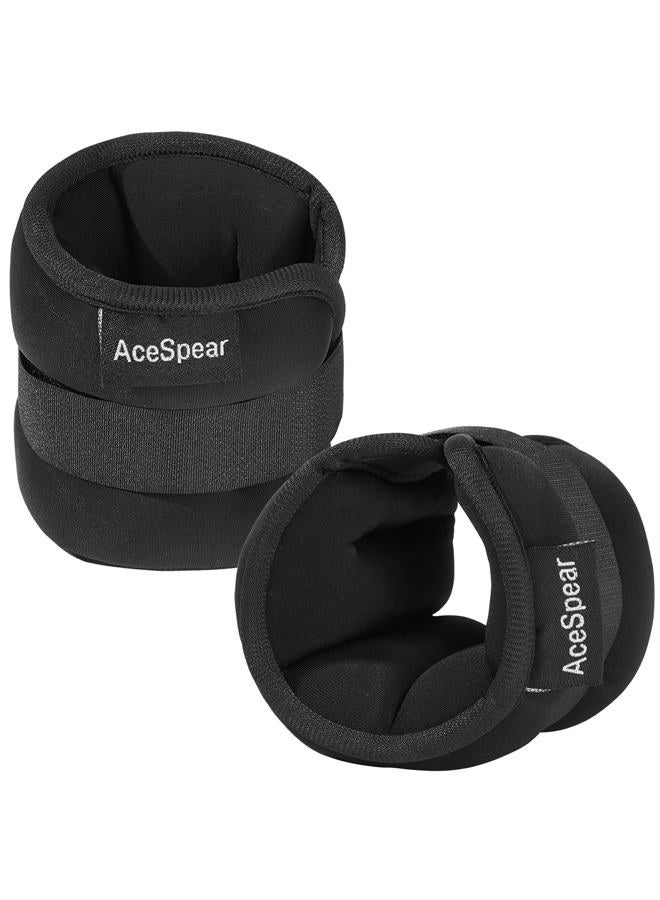 AceSpear Ankle Weights for Men Women Wrist Weights 2 * 1lb 2lbs 3lbs 4lbs 5lbs 6lbs Leg weights Sandbags Kids Arm Hand Weights for Fitness Walking Running Gym (3 lbs x 2) - Image 1