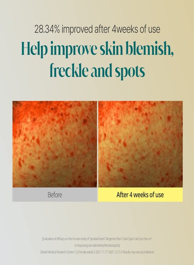 GOODAL GREEN TANGERINE VITA C DARK SPOT CARE SUN SERUM 50ml SPF 50+ PA++++ - Image 5