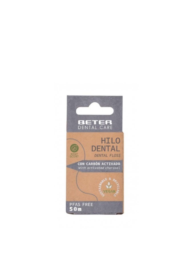 Beter Dental Care Dental Floss with Activated Charcoal 50m