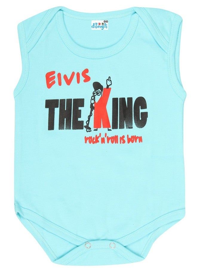 dongli Cotton Unisex Baby Sleeveless Bodysuits(Pack 5) - Image 3