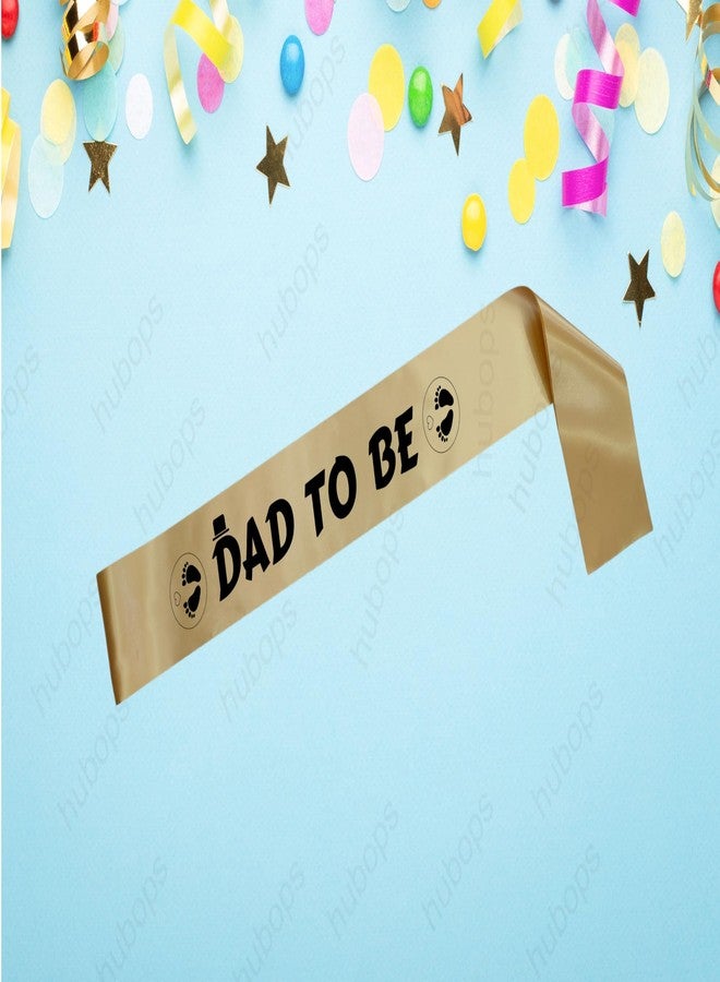 HUBOPS Mom and Dad to Be Sash Combo for Baby Shower Photo Shoot/Party Decoration (Gold) - Image 5