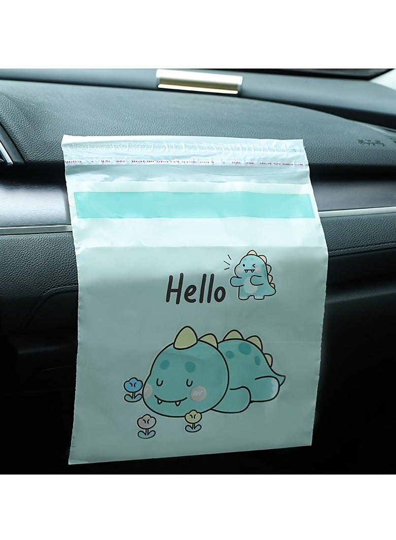 Generic 30 PCS Car Garbage Bag Adhesive Car Trash Can Car Interior Items Cleaning Bag Interior Supplies Front Seat Accessories  - Image 1