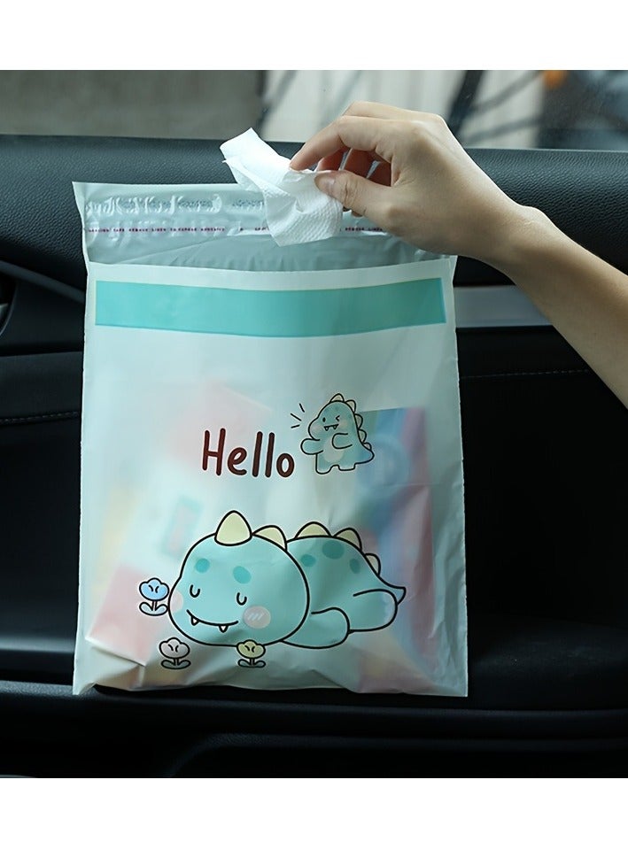 Generic 30 PCS Car Garbage Bag Adhesive Car Trash Can Car Interior Items Cleaning Bag Interior Supplies Front Seat Accessories  - Image 2