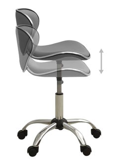 DubaiGallery Flannel Bar Stools Round Seat, Modern Casual High Barstool Chairs with Back Footrest, Counter Cafe Kitchen Breakfast Pub  - Image 2
