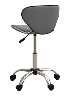 DubaiGallery Flannel Bar Stools Round Seat, Modern Casual High Barstool Chairs with Back Footrest, Counter Cafe Kitchen Breakfast Pub  - Image 3