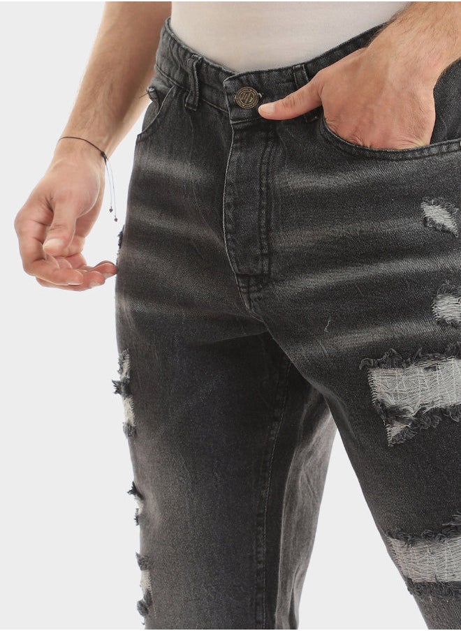 WHITE RABBIT - Elastic Waist With Drawstring Jogger Jeans - Image 1