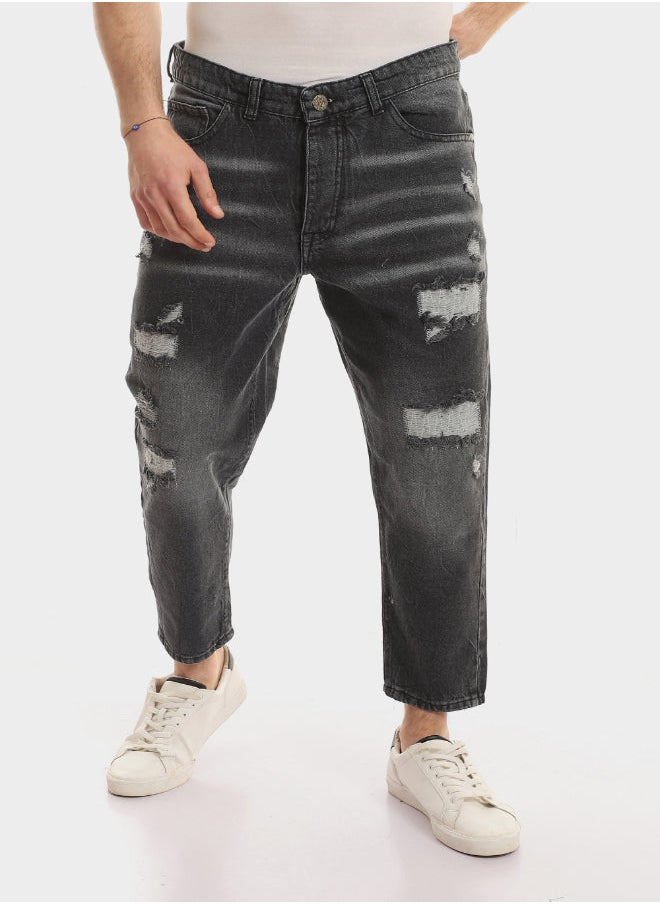 WHITE RABBIT - Elastic Waist With Drawstring Jogger Jeans - Image 1