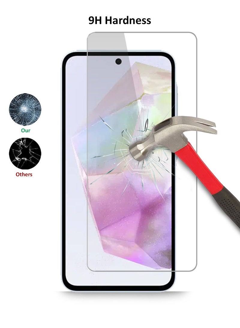 Techie Combo Pack 2 in 1 Case and Screen Protector for Samsung Galaxy A36 5G  - Transparent TPU Bumper Case with HD Tempered Glass Screen Protector - Image 5