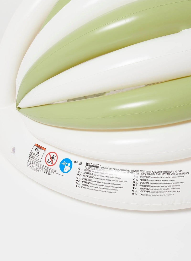 SUNNY LIFE Kids Inflatable Pool With Shade Cookie the Croc Khaki - Image 2