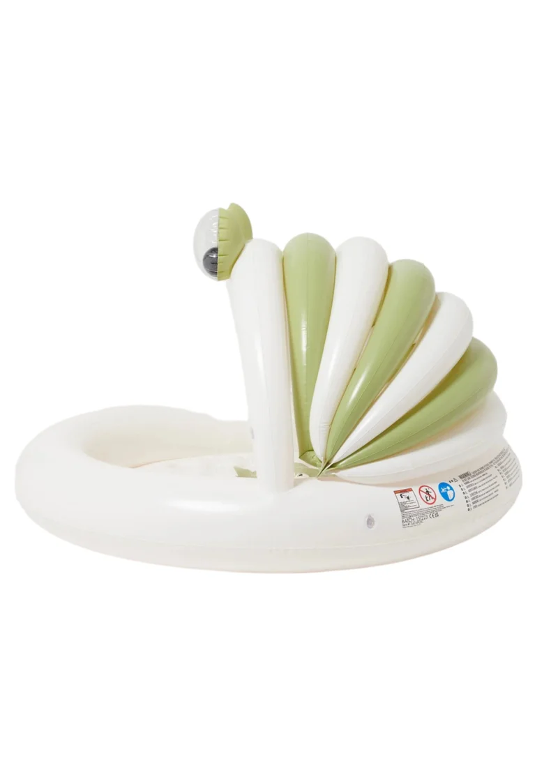 SUNNY LIFE Kids Inflatable Pool With Shade Cookie the Croc Khaki