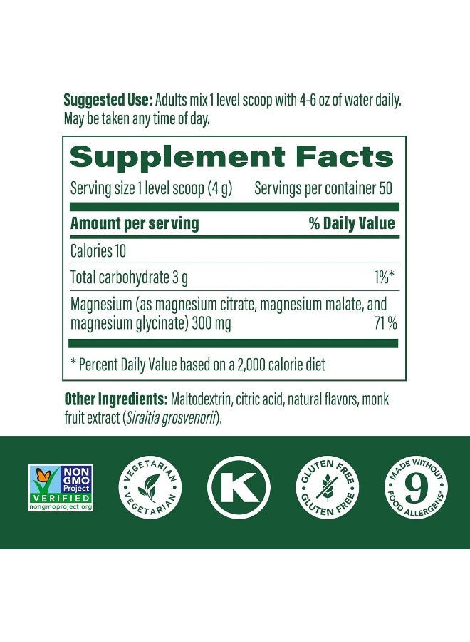 MegaFood Relax + Calm Magnesium Powder (Blackberry Hibiscus Oasis Flavor, 7.05Oz) - Image 2