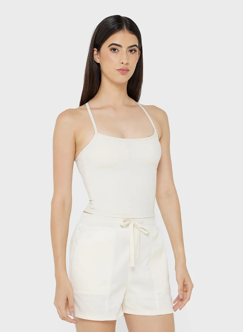 فورورد Strappy Cutout Back Tank Top