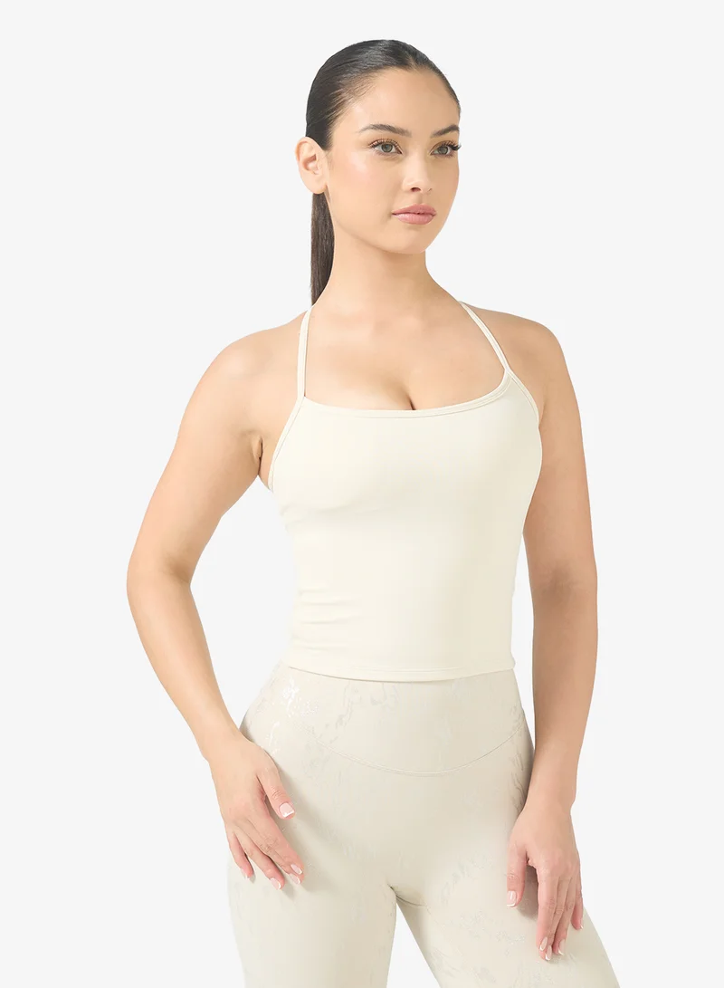 Strappy Cutout Back Tank Top