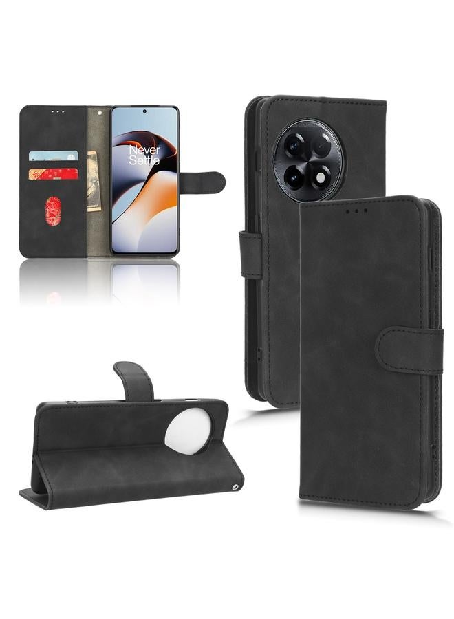 S-TOP Case For OnePlus 11R 5G / Ace 2 5G Skin Feel Magnetic Flip Leather Phone Case - Image 1