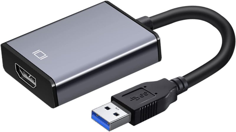 DooBuy USB to HDMI Adapter for Monitor Windows 10/7/8, HDMI USB 3.0 Converter for Laptrs for Desktop PC TV - Image 1