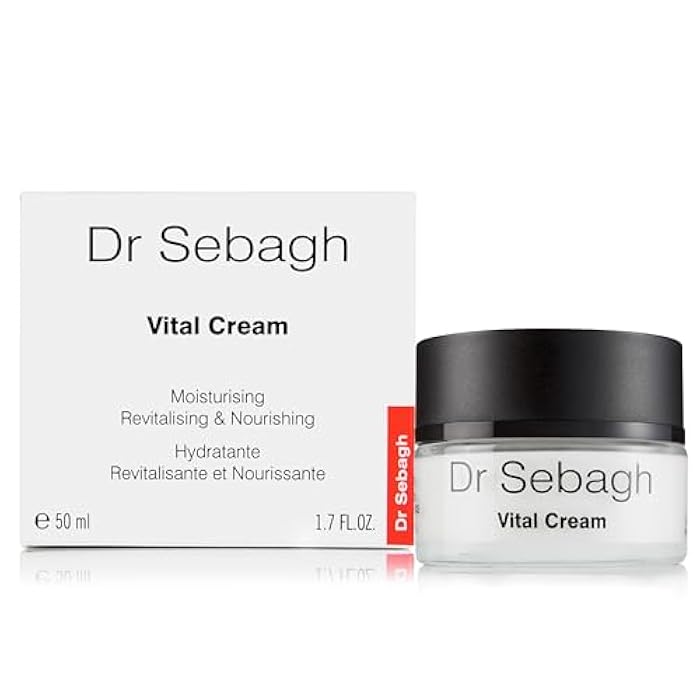 Dr. Sebagh Dr Sebagh Vital Cream (1.7 fl oz) - Hydrating Moisturizer Face Cream - Revitalizing Facial Moisturizer for Normal/Dry Skin - Vitamin C Anti Aging - Deep Moisturizing & Lifting Formula - Image 2