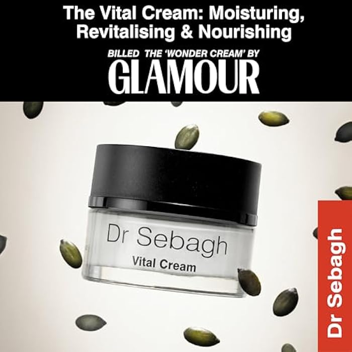 Dr. Sebagh Dr Sebagh Vital Cream (1.7 fl oz) - Hydrating Moisturizer Face Cream - Revitalizing Facial Moisturizer for Normal/Dry Skin - Vitamin C Anti Aging - Deep Moisturizing & Lifting Formula - Image 3