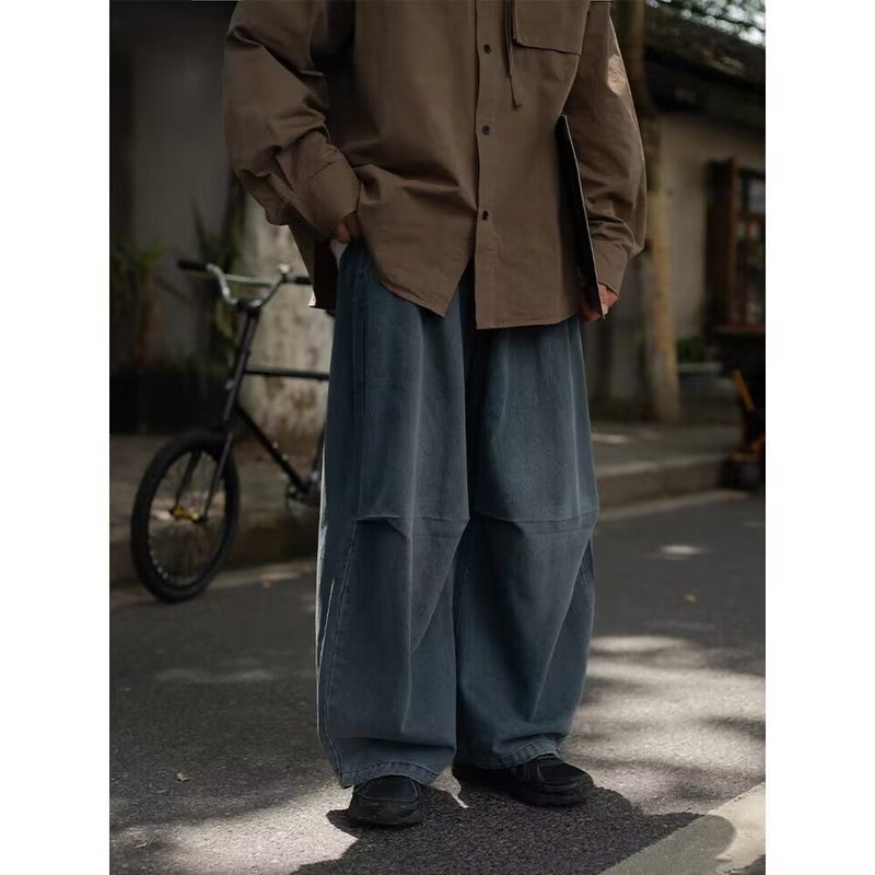 Unisex Classic Denim Jeans Loose Fit Daily Outdoor Wear - Image 5