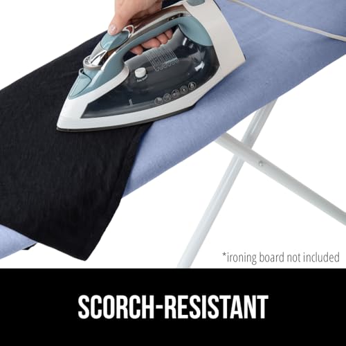 GORILLA GRIP The Original Ironing Board Cover and Pad, Silicone Coating, Thick Scorch Resistant Padding, Heavy Duty Iron Covers Standard Boards, Hook and Loop Fastener Strap, Blue, 15x54 - Image 3