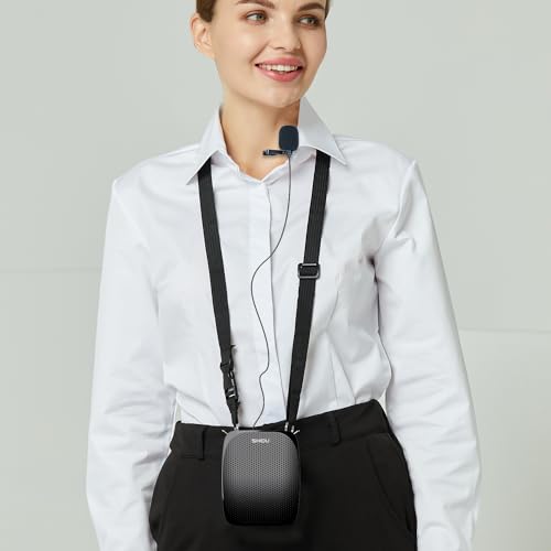 SHIDU Portable Lavalier Clip On Microphone 3.5mm Audio Compatible with All Voice Amplifiers - Image 5