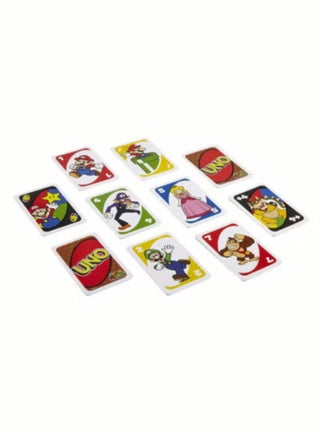 UNO Super Mario Card Game with 112 Cards, Video Game Themed Travel Game in Collectible Storage Tin with Special Rule - view 3
