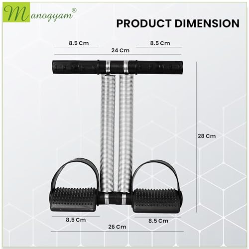 MANOGYAM Tummy Trimmer | Waist Trimmers | Double Spring Tummy Trimmer | Ab Exerciser | Body Toner | Fat Burner | Fitness Equipment | Abdominal Exercise for Men & Women - Image 4
