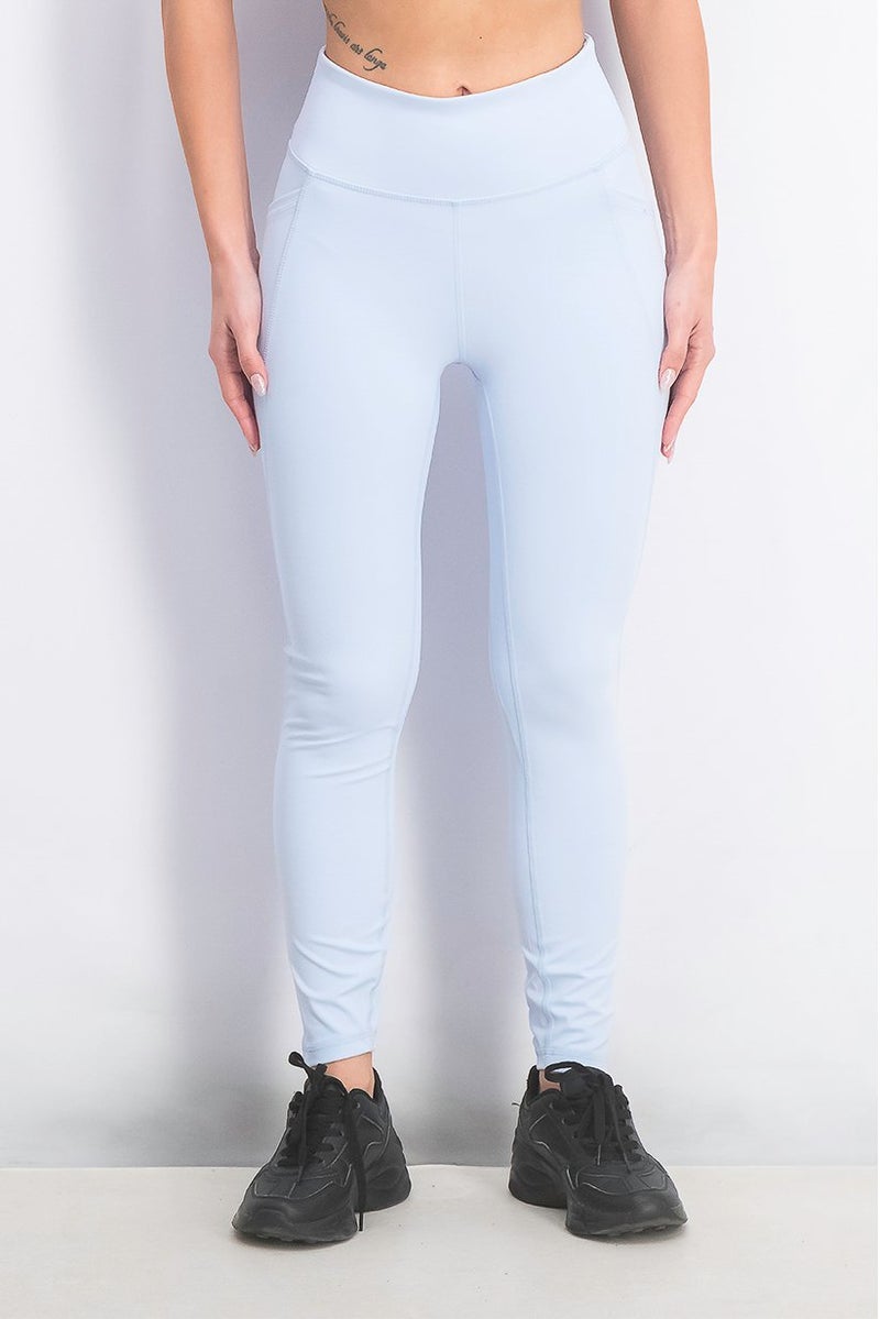 Gottex Women Sportswear Fit Training Leggings, Blue Moon - Image 1