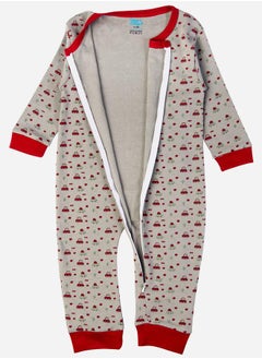 Babies Basic Printed Cotton Long Sleeves Sleepsuit  - Image 2