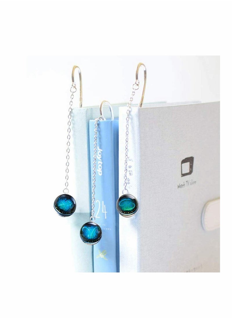 Generic - Bookmarks, Metal Bookmark, Retro Feather-shaped Twelve Constellation Bookmarks Ideal Creative Gifts For Readers, Women, Friends, Teachers And Children, Book Decorations - Scorpio - Image 1