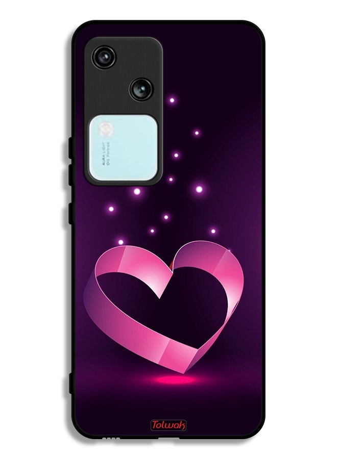 Tolwak Vivo V30 5G Protective Case Cover Heart Art - Image 1