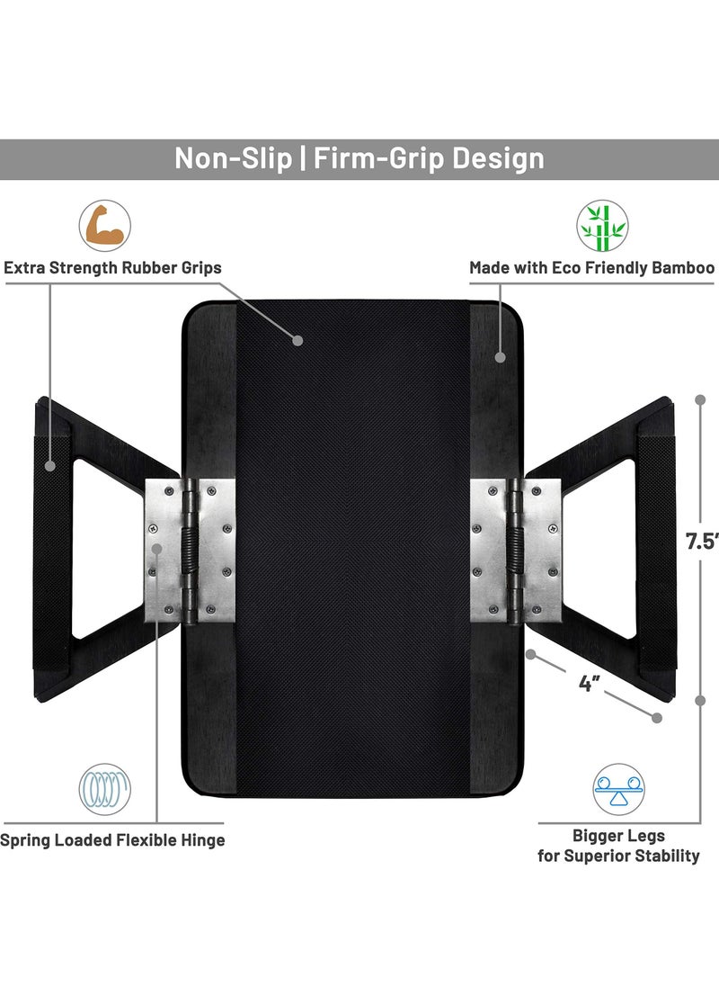 Y&D - Sofa Arm Clip Table for Wide Couches, Couch Tray Table, Portable TV and Side Tables Small Spaces, Stable Eating Drink - Image 1