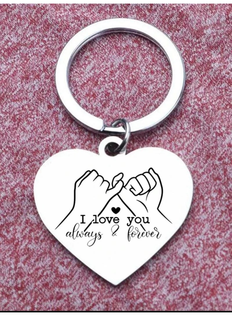 سلسلة مفاتيح معدنية محفورة بعبارات تحفيزية مقاومة للصدأ, هدية ملهمة للعائلة والأصدقاء - Image 2