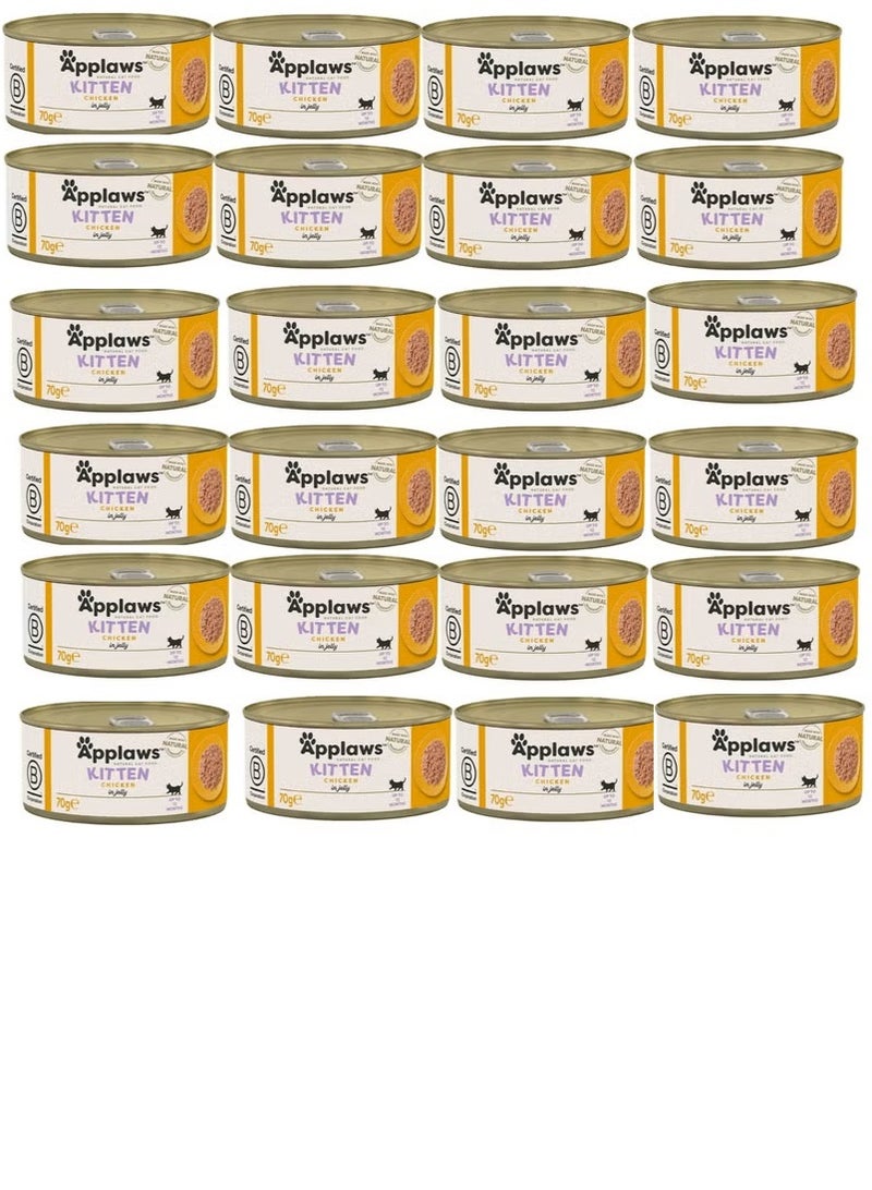 Applaws Chicken Wet Kitten Food 70g Tin x 24pcs - Image 1