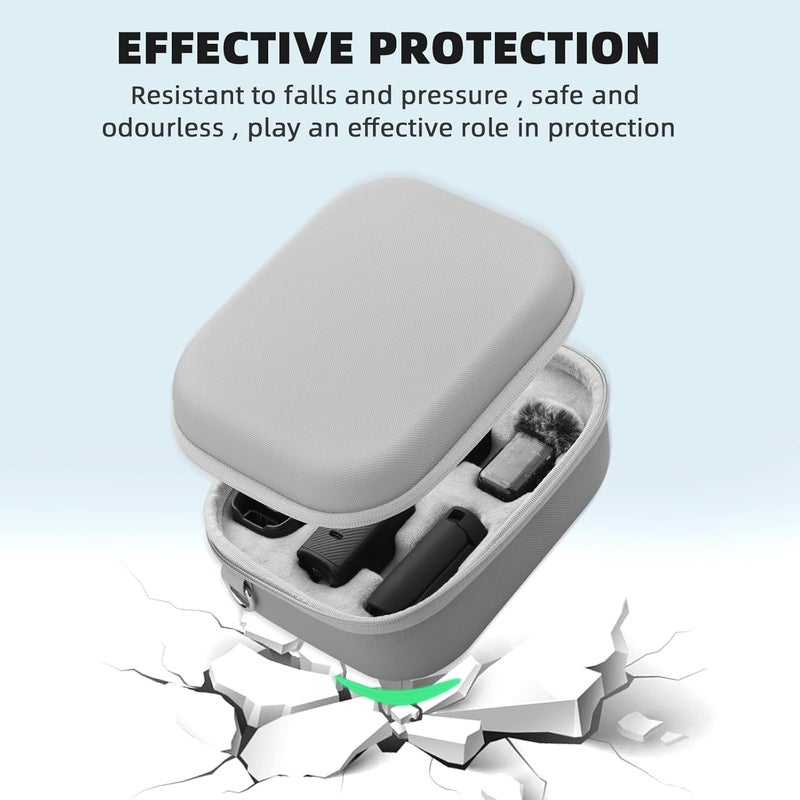 BRDRC Carrying Case for DJI Osmo Pocket 3 / Creator Combo, PU Hard Shell Storage Bag Portable Protective Case for DJI OSMO Pocket 3 Camera Accessories - Image 5