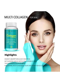 ANC Hydrolyzed Multi Collagen Peptide With All 5 Types Of Collagen Including Type I, Ii, Iii, V & X Supports Skin, Hair, Nails & Joints 120 Tablets  - Image 3