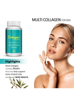 ANC Hydrolyzed Multi Collagen Peptide With All 5 Types Of Collagen Including Type I, Ii, Iii, V & X Supports Skin, Hair, Nails & Joints 120 Tablets  - Image 2