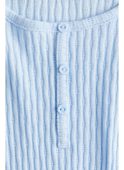 H&M Pointelle jersey top