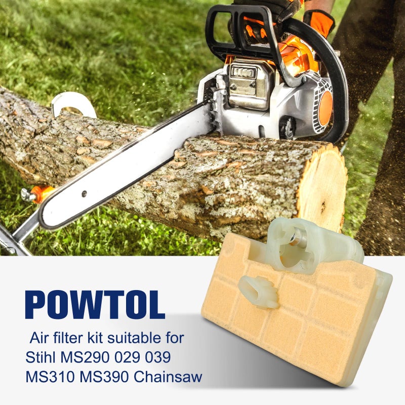 Powtol MS290 029 Air Filter for STHIL MS 290 MS310 039 MS390 Chainsaw Replace 1127 120 1621 2Pack - Image 2