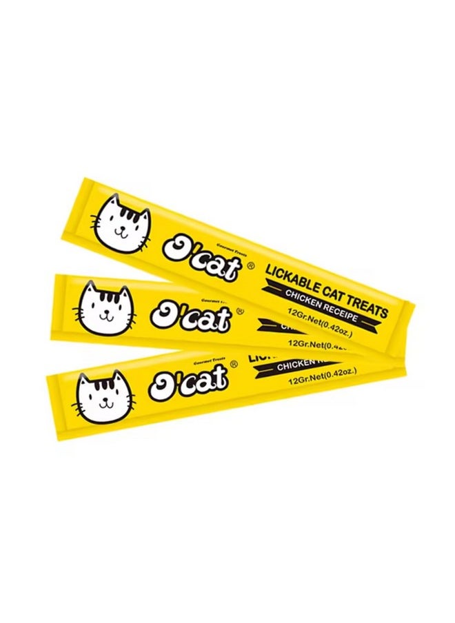 Lickable Cat Treat (Pack Of 2 X 5 Sticks) Real Chicken | All Life Stages Creamy Cat Treats | Rich Protein Low Fat | Premium Reward & Training Treat | Highly Digestible (120G) - pzsku/ZA1F9B9F845F610A6FC11Z/45/_/1728281520/46d65380-b18e-4b16-bf76-3dc8211b5928