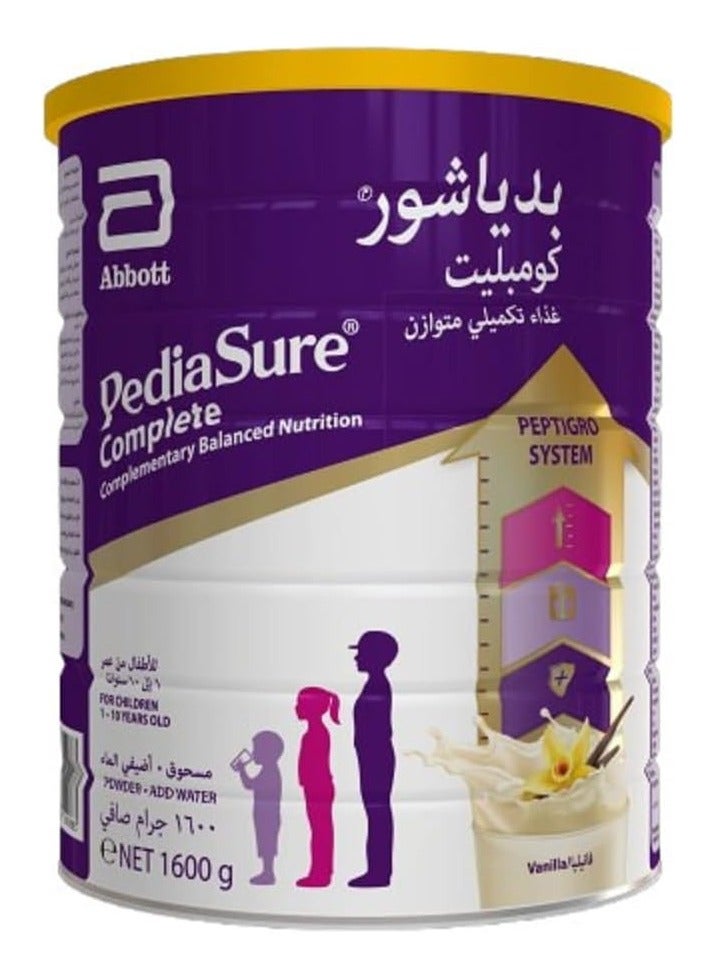 Pediasure Complete Peptigro Vanilla, 1-10 Years 1600grams - Image 1