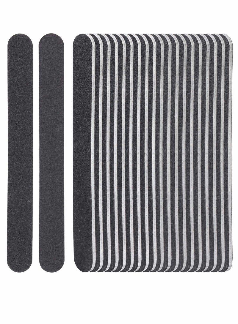 كاست ويف مجموعة مبردات الأظافر، 50 قطعة من مبردات الأظافر ذات الوجهين بحبيبات 100/180 للاستخدام الاحترافي في المنزل وفي الصالونات - Image 1